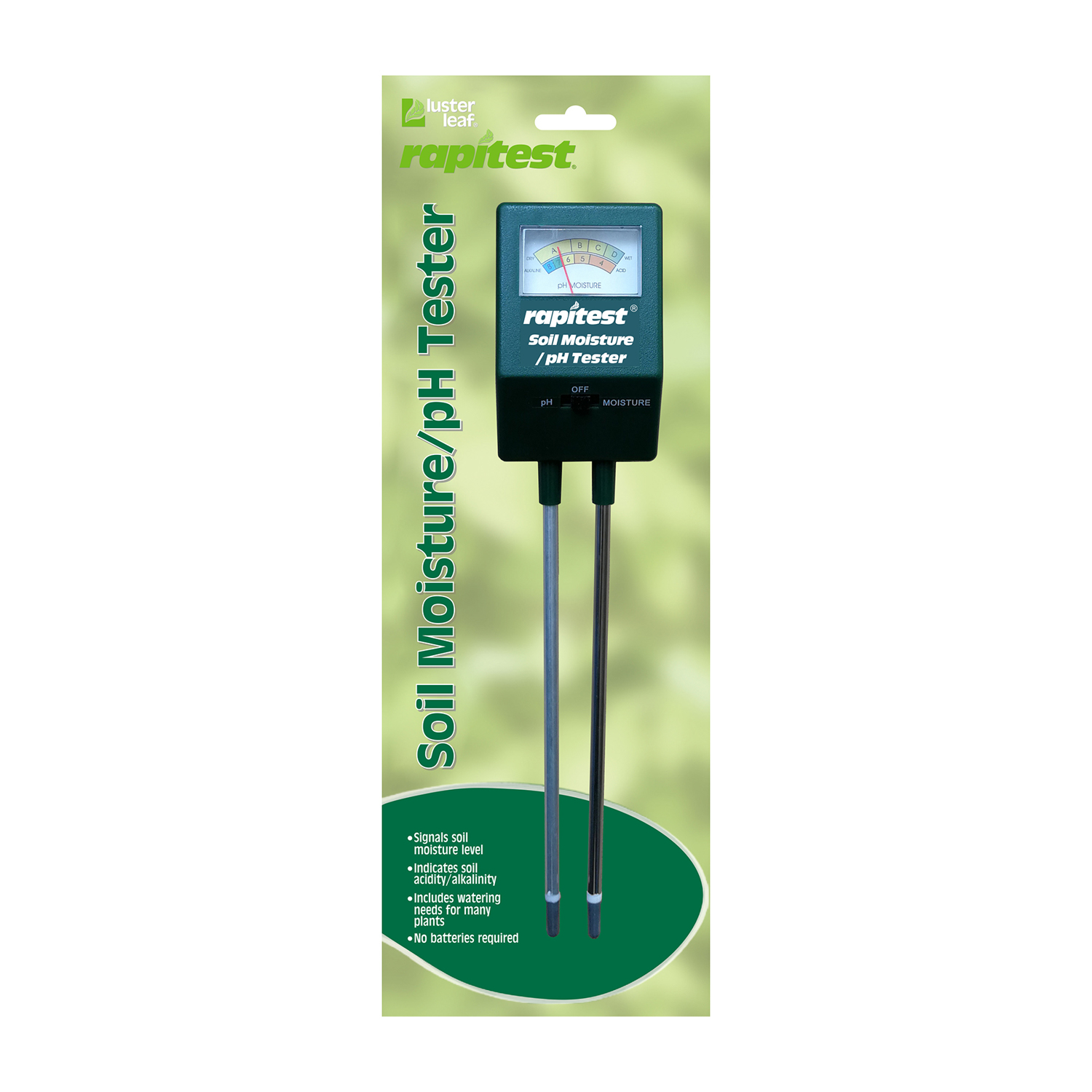 Luster Leaf Rapitest Moisture/PH Tester 1 pk - Jamoozus