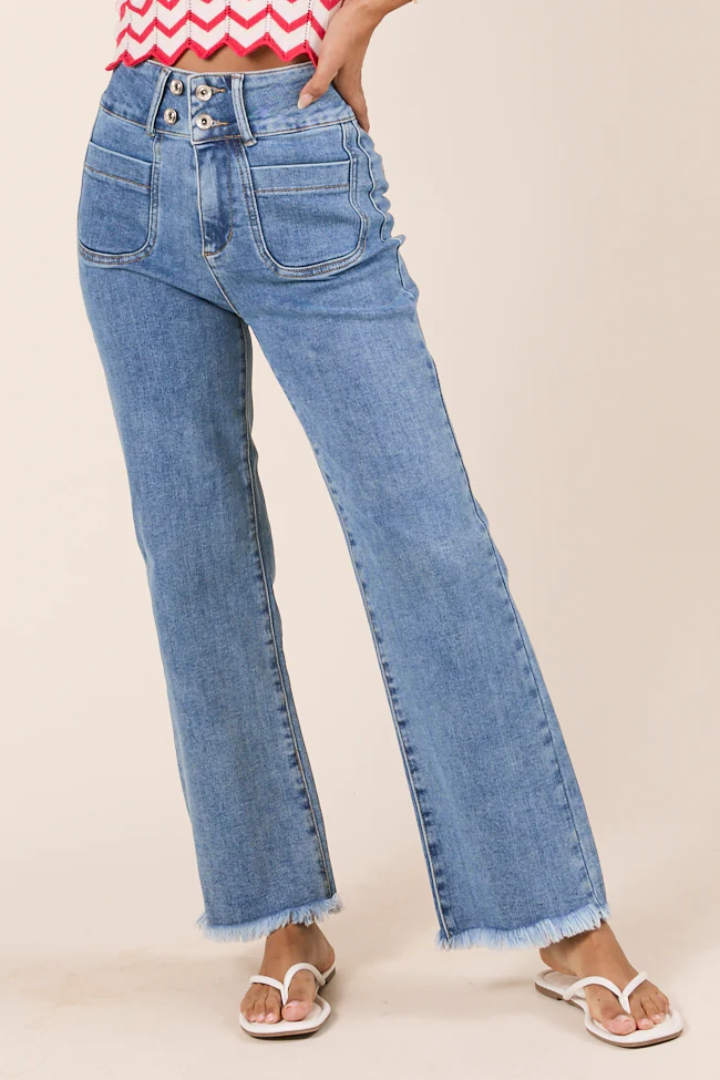 Wendy Medium Wash Boot Cut Jeans - Jamoozus