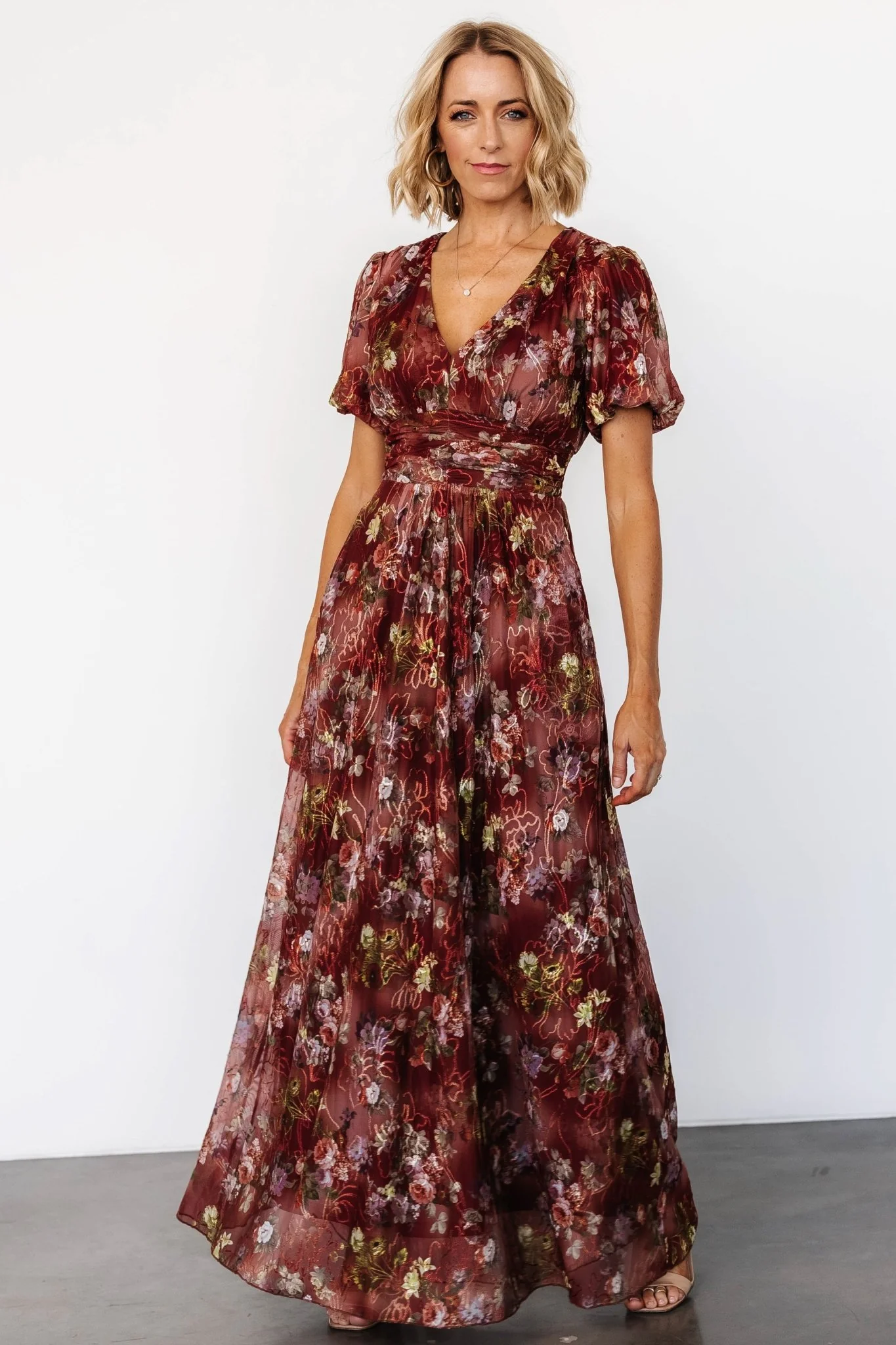 Ardley Maxi Dress | Rust Multi Floral - Jamoozus