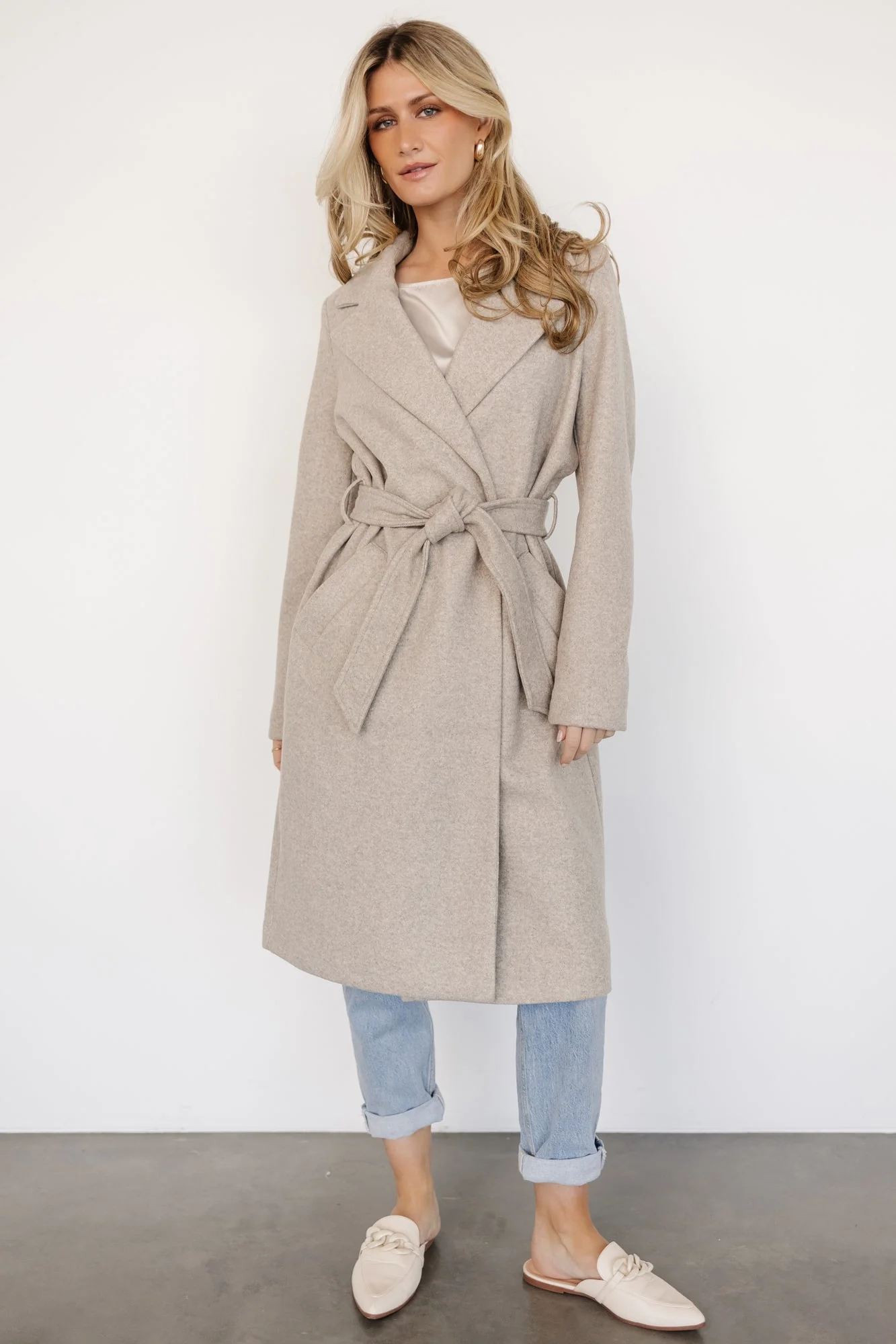Valdez Long Coat | Stone - Jamoozus