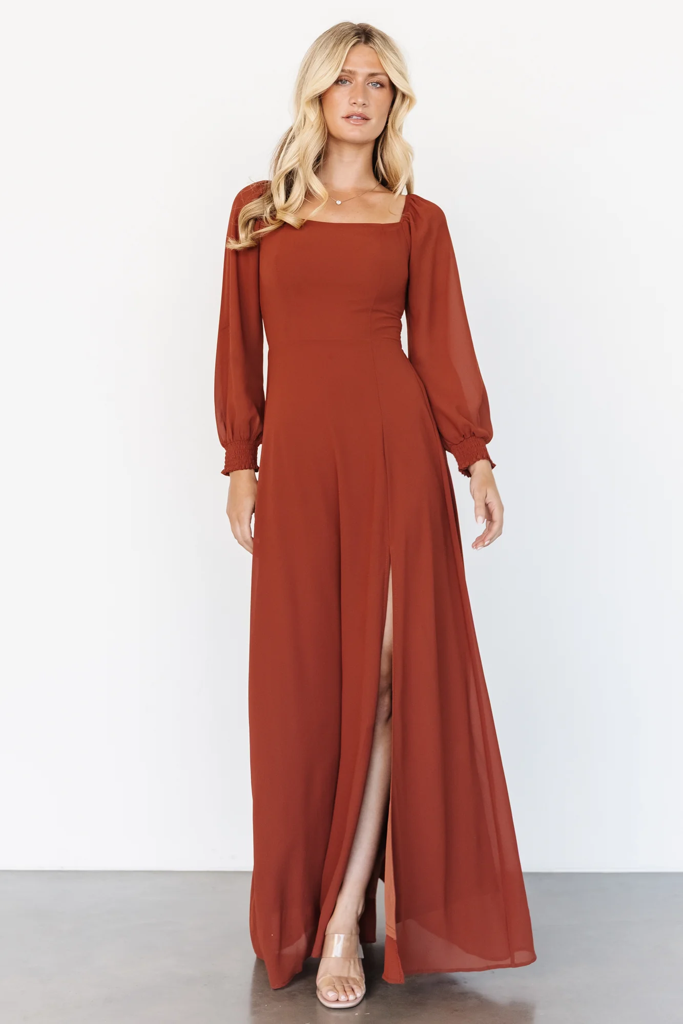Giselle Maxi Dress | Rust - Jamoozus