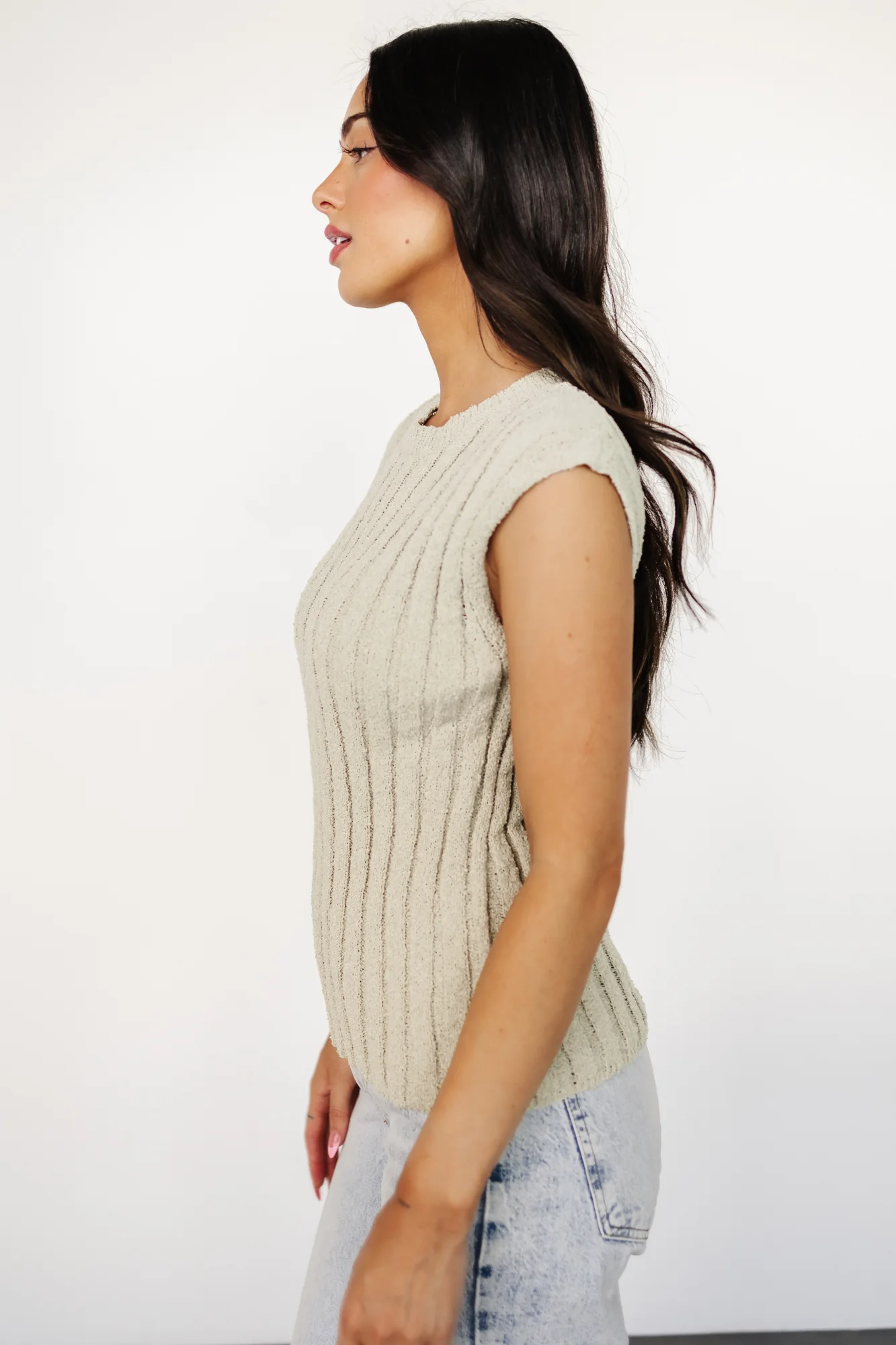 Dava Ribbed Top | Sage - Jamoozus