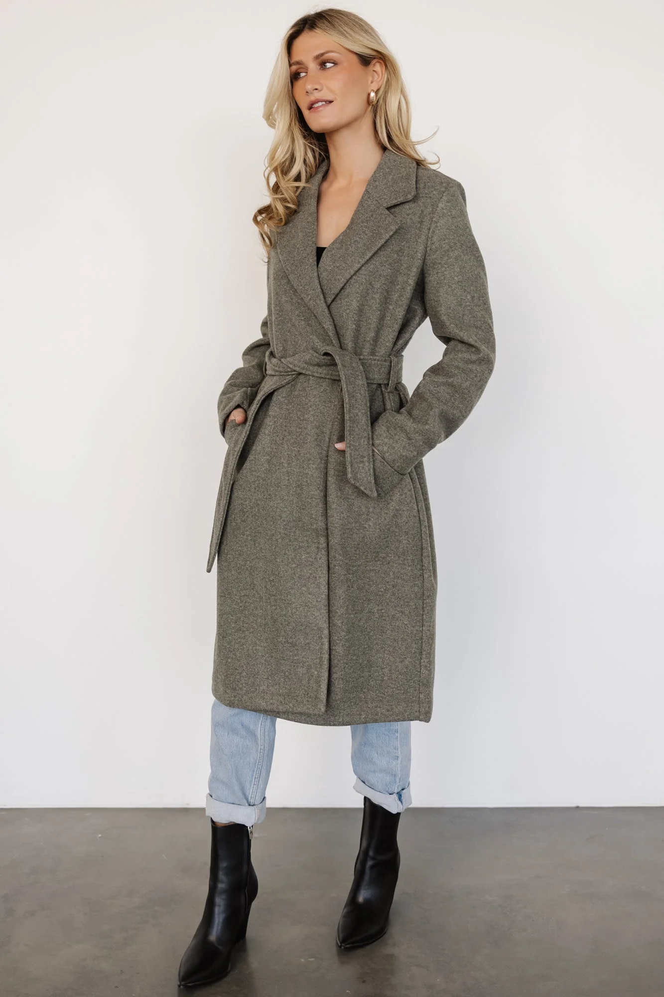 Valdez Long Coat | Olive - Jamoozus